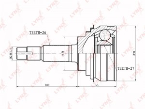 ШРУС CO-7513 LYNXAUTO