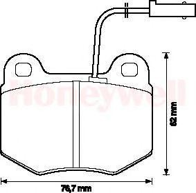 Комплект тормозных колодок, диско 571466B BENDIX JURID