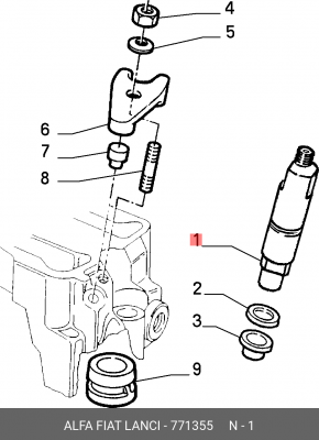 Корпус форсунки 771355 ALFA FIAT LANCIA