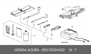 Домкрат автомобильный 89310S3VA02 HONDA