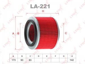Фильтр воздушный LA-221 LYNXAUTO