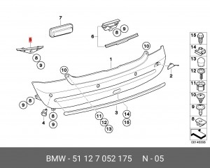 Деталь 51 12 7 052 175 BMW