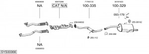 Катализатор 099350 BOSAL