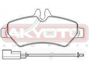 Колодки тормозные дисковые AKDC-0697 AKYOTO
