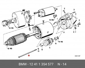 Болт 12 41 1 354 577 BMW