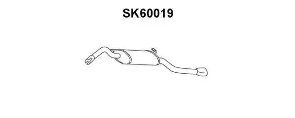 Глушитель выхлопных газов конечный SK60019 VENEPORTE
