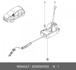 Механизм переключения передач 8200569302 RENAULT