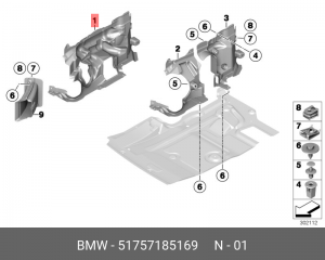 Деталь 51 75 7 185 169 BMW