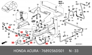 Деталь 76892S6DS01 HONDA