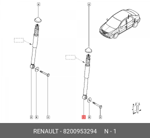 Амортизатор подвески 8200953294 RENAULT