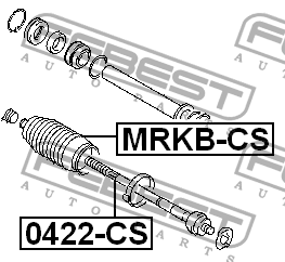 Тяга рулевая 0422CS FEBEST