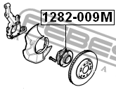 Ступица колеса 1282-009M FEBEST