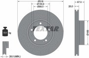 Тормозной диск 92099900 TEXTAR