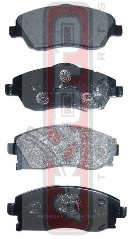 Колодки тормозные дисковые AKD-0361 AKYOTO