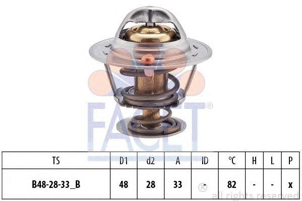Термостат, охлаждающая жидкость 7.8319S FACET