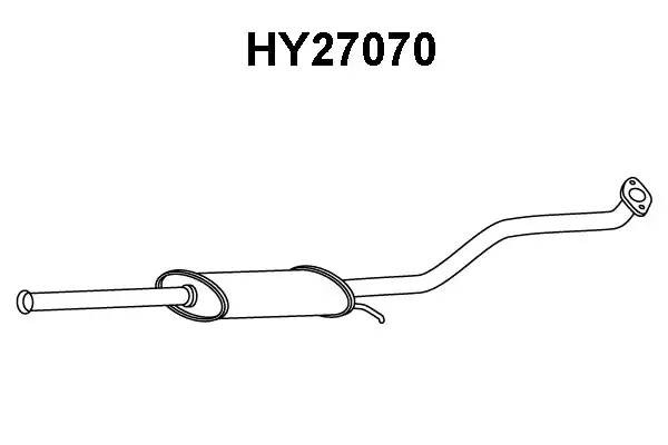 Предглушитель выхлопных газов HY27070 VENEPORTE