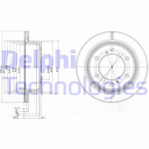 Тормозной диск BG4042 DELPHI