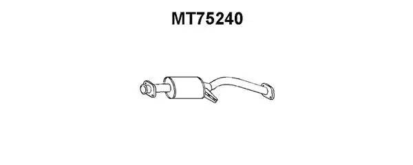 Предглушитель выхлопных газов MT75240 VENEPORTE