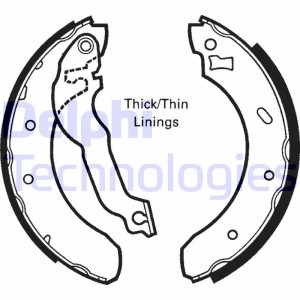 Комплект тормозных колодок LS1618 DELPHI
