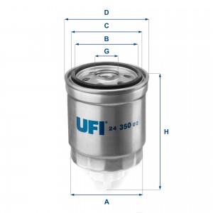 Топливный фильтр 24.350.02 UFI