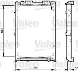 Радиатор, охлаждение двигател 733430 VALEO PHC