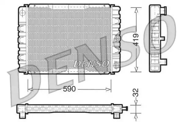 Радиатор, охлаждение двигател DRM33030 DENSO