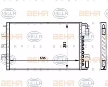Конденсатор, кондиционер 8FC 351 024-131 HELLA
