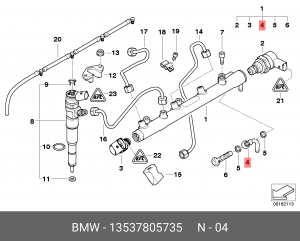 Патрубок, 13 53 7 805 735 BMW