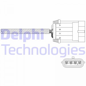 Лямбда-зонд ES1105312B1 DELPHI