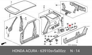 Деталь 63910SV5A00ZZ HONDA