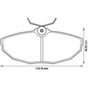 Комплект тормозных колодок, диско 573237B BENDIX JURID