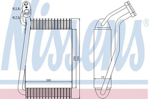 Испаритель, кондиционер 92144 NISSENS