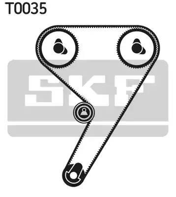 Комплект ремня ГРМ VKMA02005 SKF