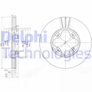 Тормозной диск BG2816 DELPHI