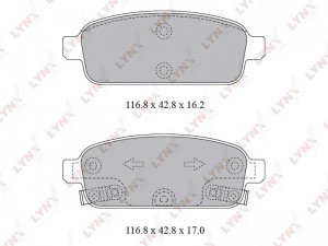 Колодки тормозные дисковые BD-1811 LYNXAUTO