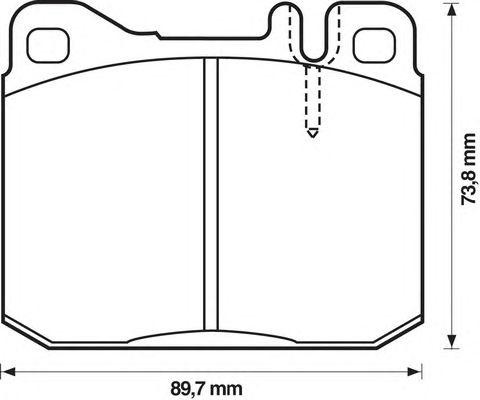 Комплект тормозных колодок, диско 571278B BENDIX JURID