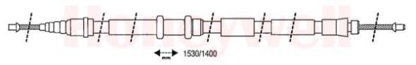 Трос, стояночная тормозная система 432646B BENDIX JURID