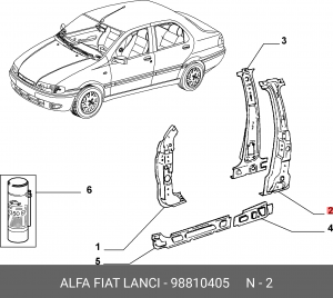 Деталь 98810405 ALFA FIAT LANCIA