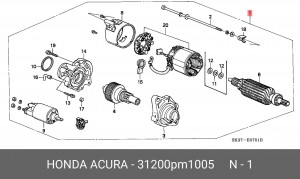 Стартер 31200PM1005 HONDA