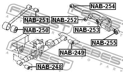 Сайлентблок NAB-252 FEBEST
