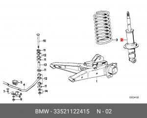 Амортизатор подвески 33 52 1 122 415 BMW