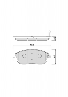 Колодки тормозные дисковые FPH18 FRIXA