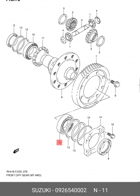 Деталь 09265-40002 SUZUKI