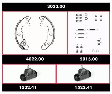 Комплект тормозных колодок SPK302200 REMSA