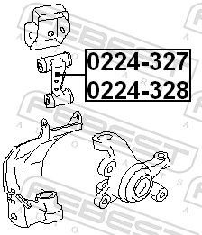 Рычаг подвески 0224-327 FEBEST