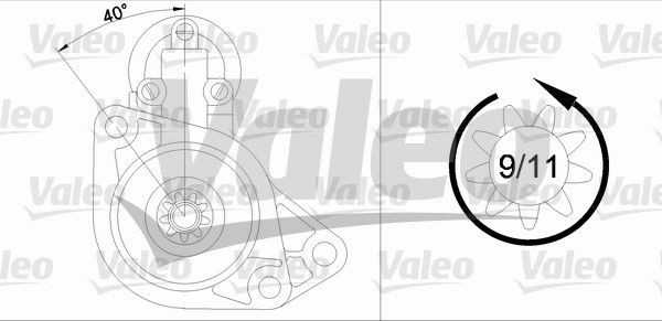 Стартер 455930 VALEO PHC