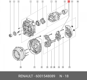 Болт 6001548089 RENAULT