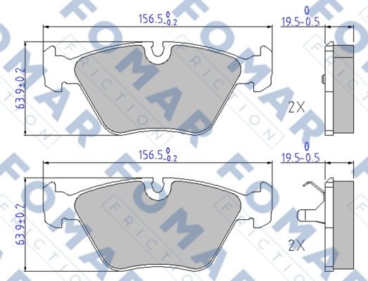 Колодки тормозные дисковые 51449481 ROULUNDS BRAKING