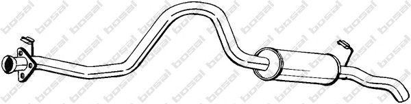 Глушитель выхлопных газов конечный 278377 BOSAL