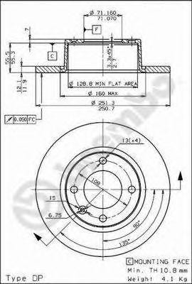 Тормозной диск 08.5636.20 BREMBO